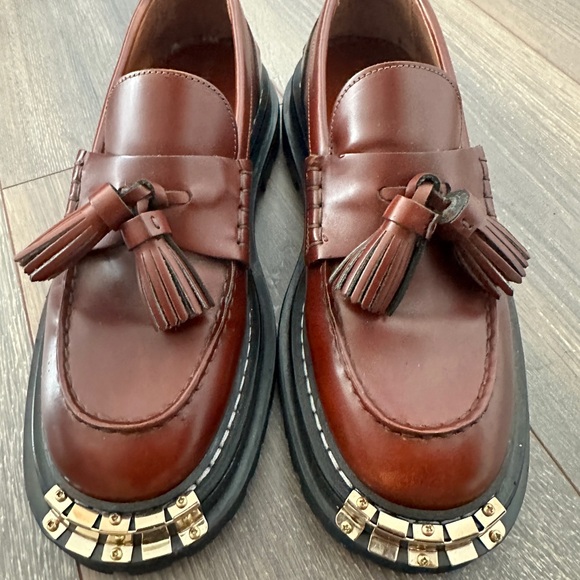 Sandro Thick-Soled Leather Loafers - Picture 4 of 6